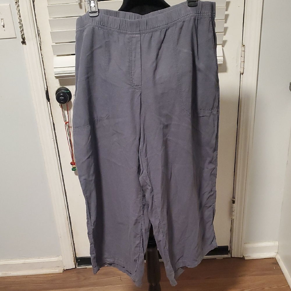 Pure Jill Charcoal Relaxed Pants